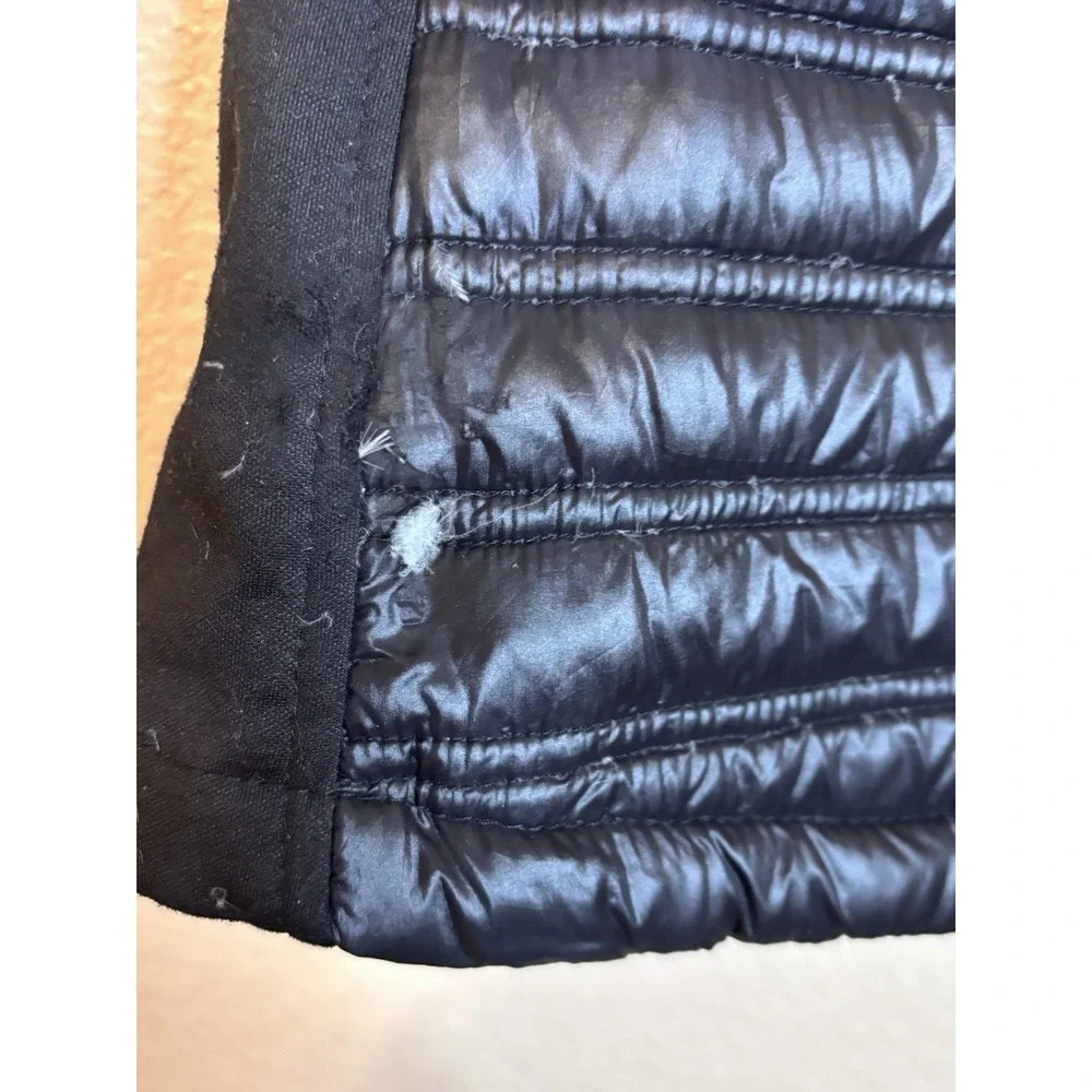 Women's Michael Kors Black Puffer‎ Vest Size S Small Quilted - No Zip On Hood